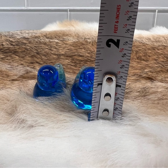 Vintage Bluebird of Happiness Glass Blue Art Bird Signed 2001 Leoward Set of 3 - Picture 12 of 12